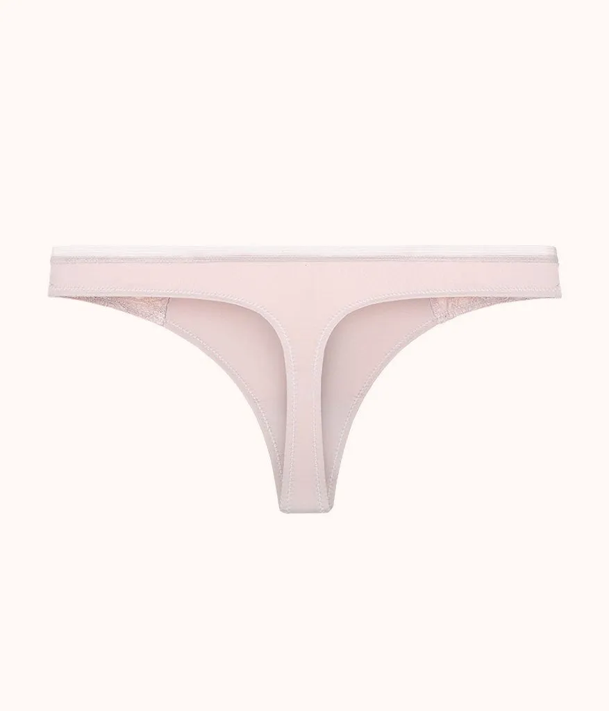The Palm Lace Thong: Orchid