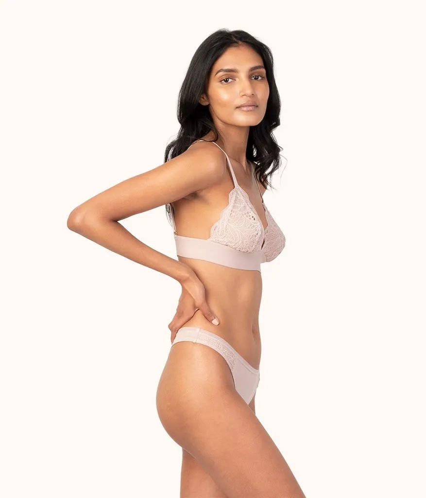 The Palm Lace Thong: Orchid