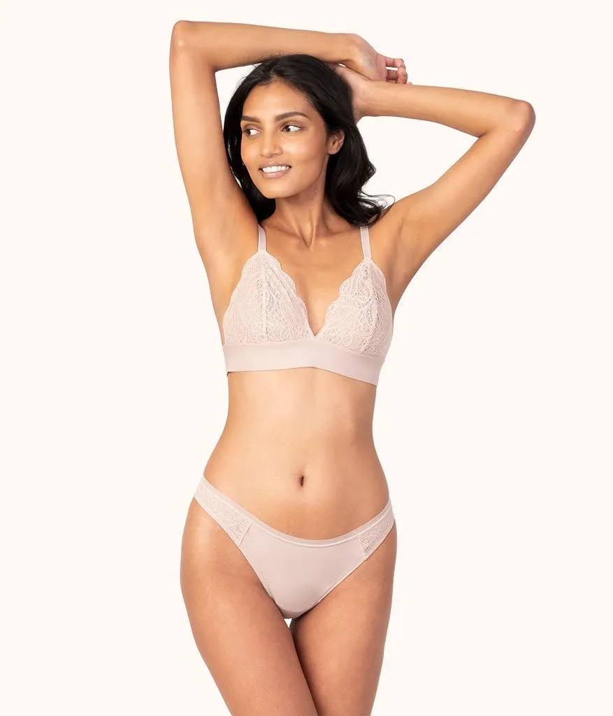 The Palm Lace Thong: Orchid