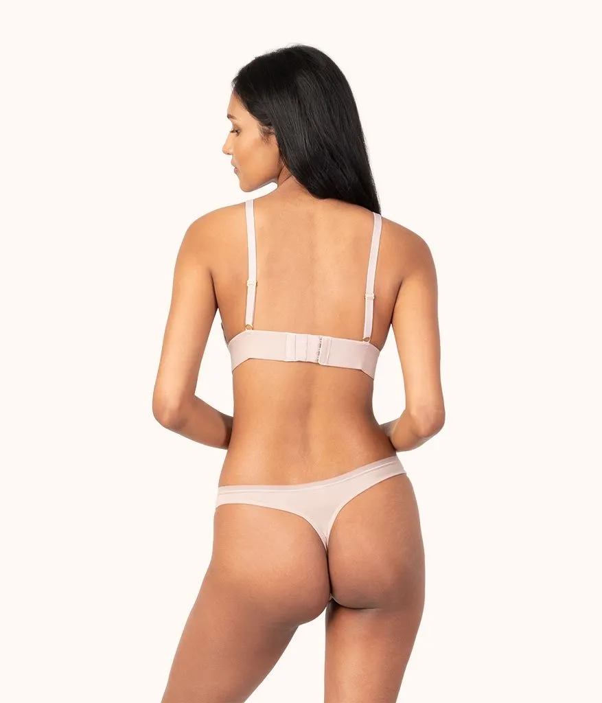 The Palm Lace Thong: Orchid